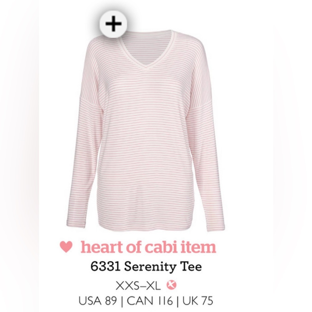 NWOT Women's CABI Playtime Serenity Tee Size medium